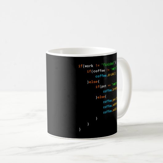 Java Programmierer-Kaffeekodierung für Programmier Kaffeetasse (VorderseiteRechts)