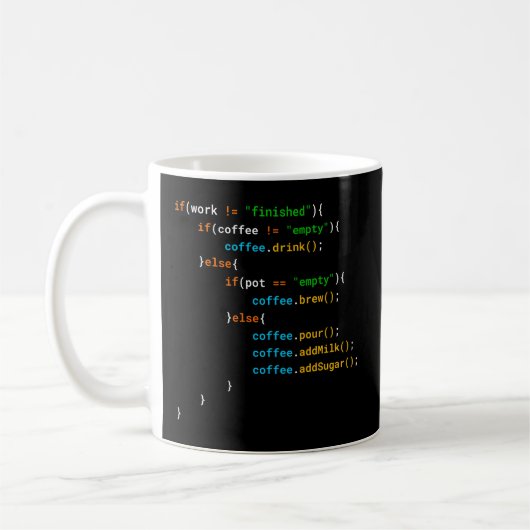 Java Programmierer-Kaffeekodierung für Programmier Kaffeetasse (Links)