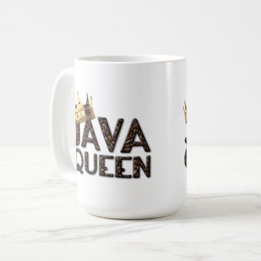 Java Queen Tasse (Vorderseite Links)