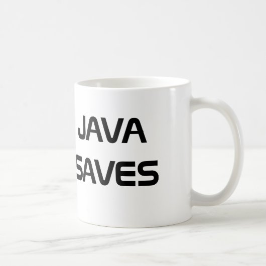 Java rettet Kaffee-Tasse Kaffeetasse (Rechts)