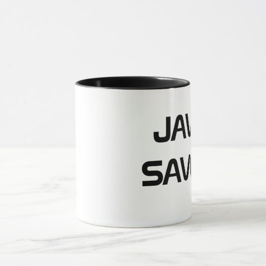 Java rettet Kaffee-Tasse Tasse (Zentrum)