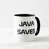Java rettet Kaffee-Tasse Tasse (VorderseiteRechts)