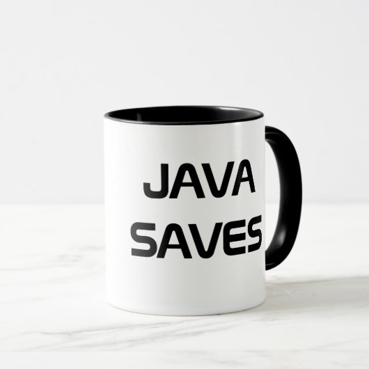 Java rettet Kaffee-Tasse Tasse (VorderseiteRechts)