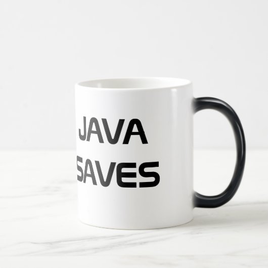 Java rettet Kaffee-Tasse Verwandlungstasse (Rechts)