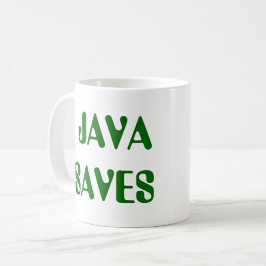 Java rettet Tasse (Vorderseite Links)