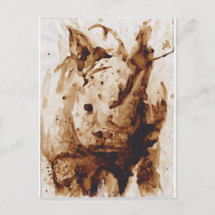 Java Rhino Postkarte