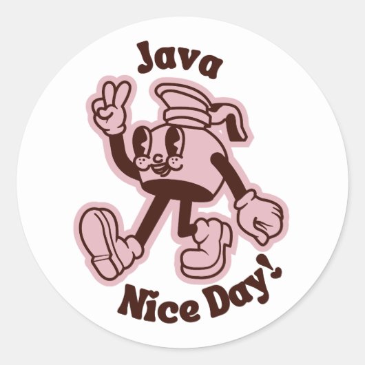 Java Schöne Tag Aufkleber (Vorderseite)