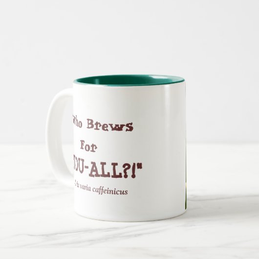 Java-Schrei-Tasse Zweifarbige Tasse (Vorderseite Links)