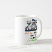 Java Script Coffee Coding Kaffeetasse (VorderseiteRechts)