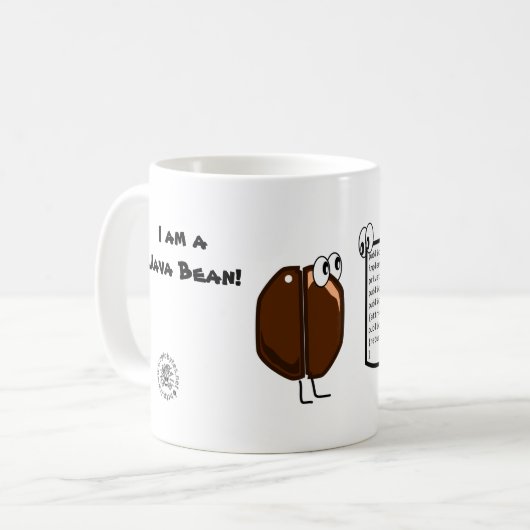 Java sehen and coffee programming mug kaffeetasse (Vorderseite Links)