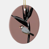 Java Sparrow Bird Keramik Ornament (Rechts)