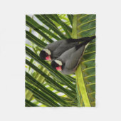 Java Sparrow Fleecedecke (Vorderseite)