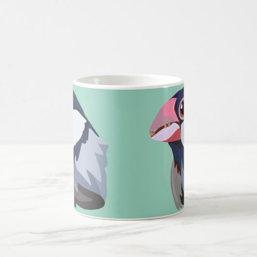 Java Sparrow - vereinfacht Kaffeetasse (Mittel)