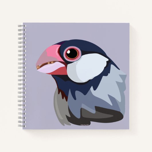 Java Sparrow - vereinfacht Notizblock (Vorderseite)