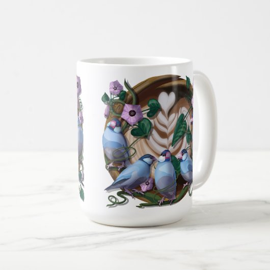 Java Sparrows, Java Coffee Kaffeetasse (VorderseiteRechts)