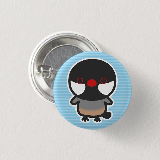 Java-Spatz Button (Vorne & Hinten)