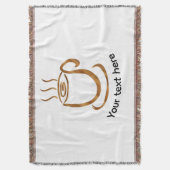 Java Steaming Cup | Wooden Curvy Coffee & Tea Decke (Vorderseite Vertikal)