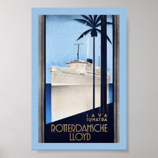 Java Sumatra Rotterdamsche Lloyd Vintage Plakat