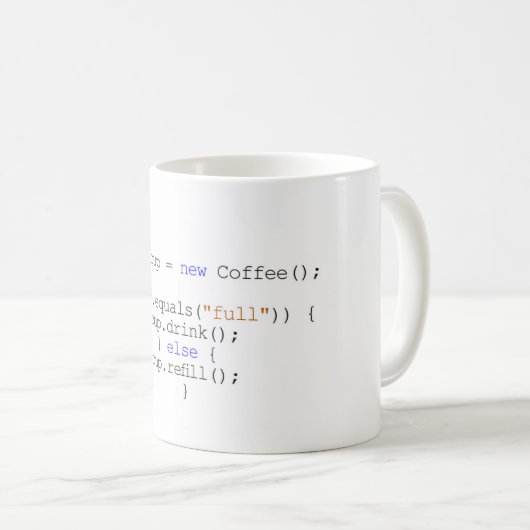 Java-Tasse Kaffeetasse (VorderseiteRechts)