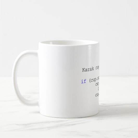 Java-Tasse Kaffeetasse (Links)