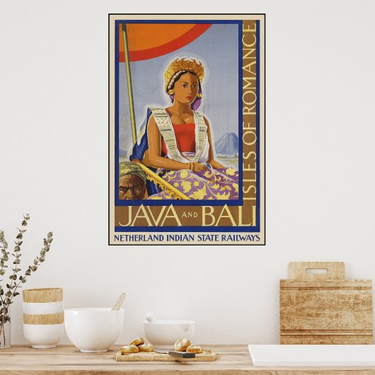Java und Bali Inseln der Romance Poster (Küche)
