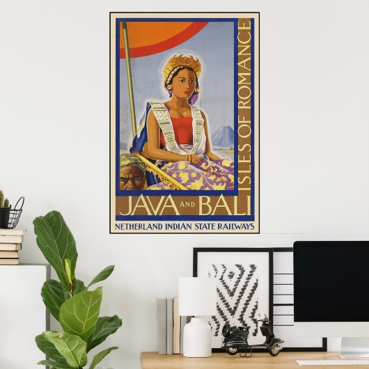 Java und Bali Inseln der Romance Poster (Heimbüro)
