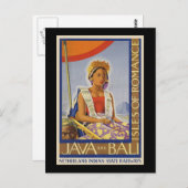 Java und Bali Inseln der Romance Postkarte (Vorne/Hinten)