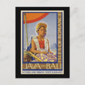 Java und Bali Inseln der Romance Postkarte (Vorderseite)