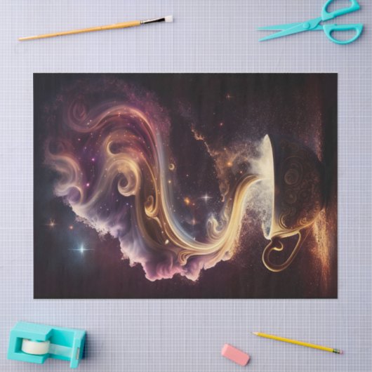 Java-Universum, Dampfkaffeestars Seidenpapier (Basteln)