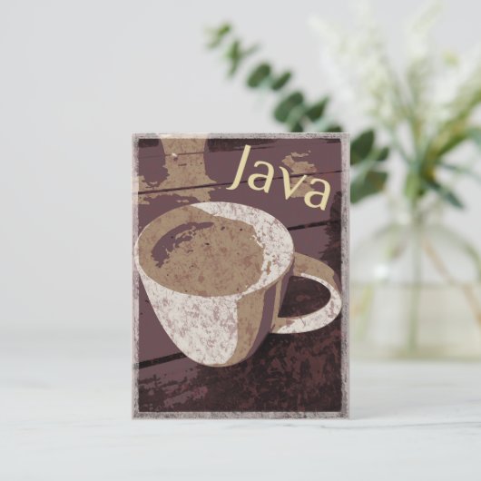 Java Vintag Postkarte (Stehend Vorderseite)