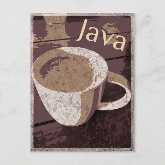 Java Vintag Postkarte (Vorderseite)