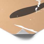 Java Vintage Reiseplakat Poster (Ecke)