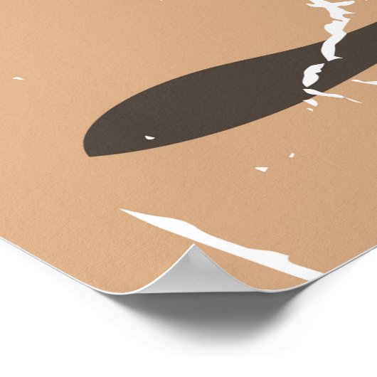 Java Vintage Reiseplakat Poster (Ecke)