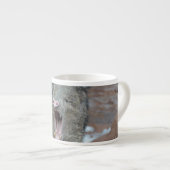 Javalina mit seinem Mund Wide Open Espressotasse (Vorderseite Rechts)