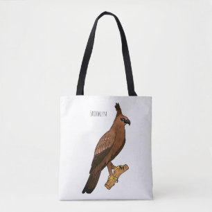 Javan hawk eagle bird cartoon illustration tasche