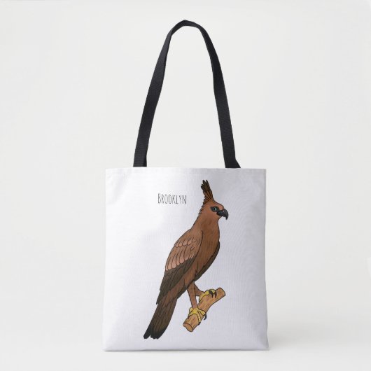 Javan hawk eagle bird cartoon illustration tasche (Vorderseite)