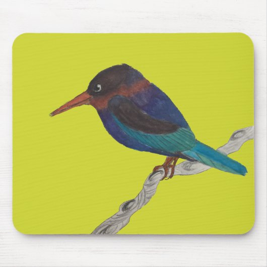 Javan Kingfisher auf einer Maus Pad Mousepad (Vorne)