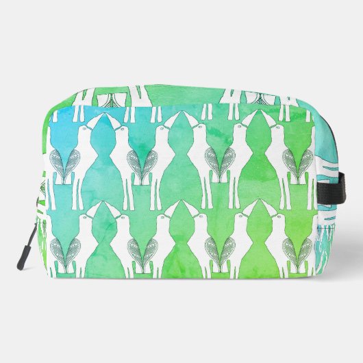 Javan Mina Bird - Dekorative Toilettenbeutel Waschbeutel (Rückseite)