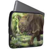 Javan Rhino Art Laptopschutzhülle (Vorne Rechts)