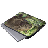 Javan Rhino Art Laptopschutzhülle (Vorne Knopf)