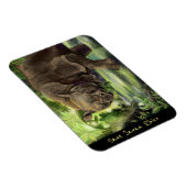 Javan Rhino Art Magnet (Rechte Seite)