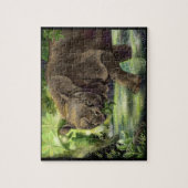 Javan Rhino Art Puzzle (Vertikal)