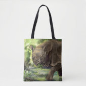Javan Rhino Art Tasche (Vorderseite)