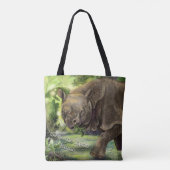 Javan Rhino Art Tasche (Rückseite)
