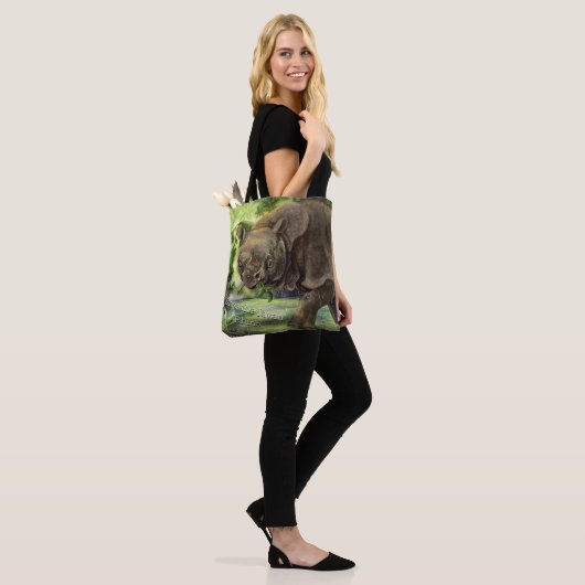 Javan Rhino Art Tasche (Am Model)