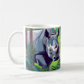 Javan Rhino Tasse (Links)