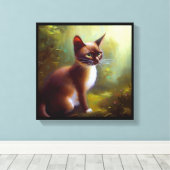 Javanese Cat Leinwanddruck (Insitu (Holzboden))