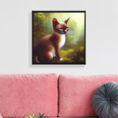 Javanese Cat Leinwanddruck (Insitu (Wohnzimmer))