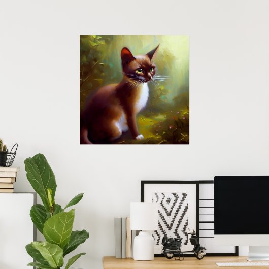 Javanese Cat Poster (Heimbüro)
