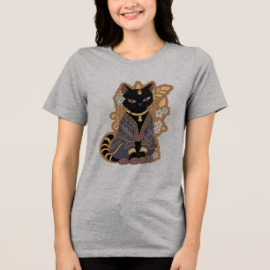 Javanesisches Katzenkunst-T-Shirt Tri-Blend Shirt